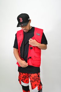 Lastlevel: LastLevel Plain Tactical Vest - Red - XS