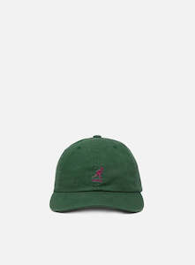 Caps: Kangol Washed Baseball Cap - Algae