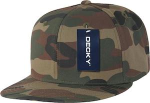 Decky Camo Cotton Snapback Cap