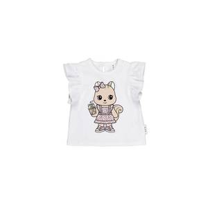 Huxbaby Cheery Chipmunk Frill T-shirt