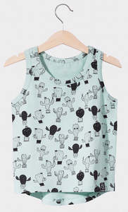 Dresssale Kukukid: Kukukid TANK-TOP Aquamarine Cactus