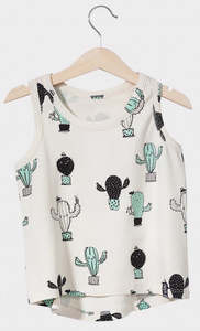 Kukukid TANK-TOP Beige Cactus