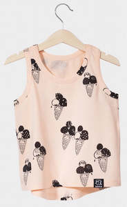 Dresssale Kukukid: Kukukid TANK-TOP Peach Ice-cream