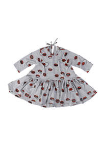 Kukukid Dancing Dress Grey Melange Lips