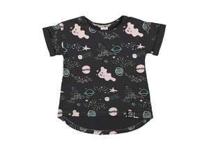 Kukukid T-Shirt Graphit Planets