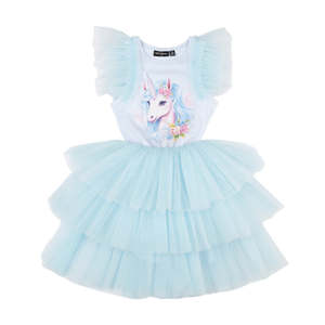 Dresssale Rock Your: Rock Your Kid Blue Unicorn Party Dress
