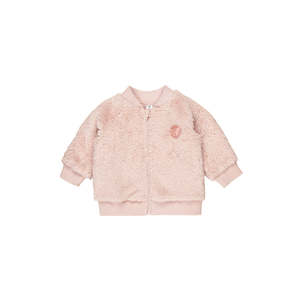 Jackets Coats Outwear Girl: Huxbaby Rainbow Heart Fur Jacket