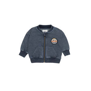 Jackets Coats Outwear Boy: Huxbaby Rainbow Smiley Retro Pocket Track Jacket