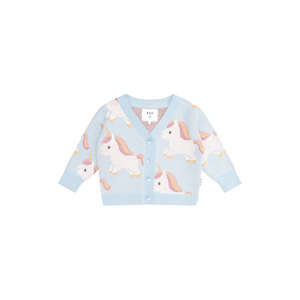 Cardigans Jumpers Girl: Huxbaby Unicorn Boxy Cardi