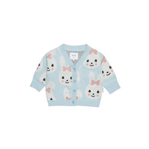 Cardigans Jumpers Girl: Huxbaby Sky Bunny Boxy Cardi