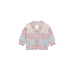 Cardigans Jumpers Girl: Huxbaby Rainbow Stripe Knit Cardigan