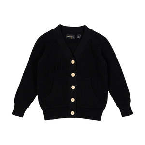 Rock Your Kid Black Knit Cardigan