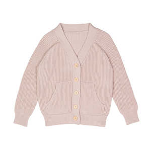 Rock Your Kid Oatmeal Knit Cardigan