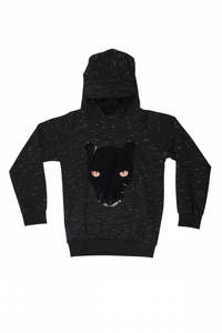 Cardigans Jumpers Boy: WAUW CAPOW By Bangbang Black Sweatshirt fleece