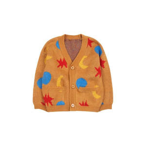 Cardigans Jumpers Boy: Jelly Mallow Moon Sun Jacquard Cardigan