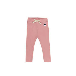 Leggings Baby Girl: Huxbaby Dust Rose Rib Legging