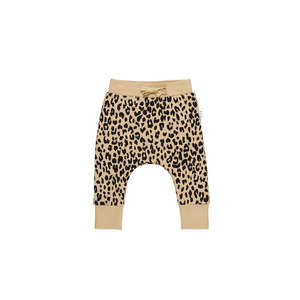 Huxbaby Leopard Drop Crotch Pant Fleece