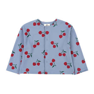 Jelly Mallow Cherry Pique Cardigan