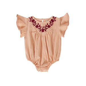 Peggy Finley Playsuit In Ivory Cream