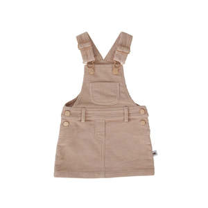 Peggy: Peggy Empire Pinafore In Ivory Cream