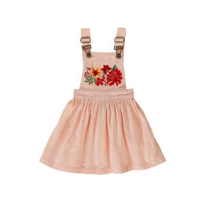 Peggy Zen pinafore in pale pink