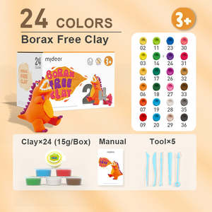 Mideer Borax Free Clay - 24 colours