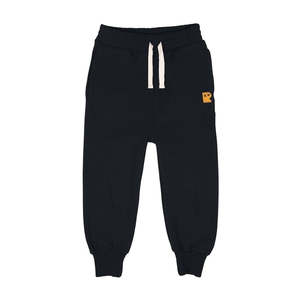 Rock Your Kid Black Grommet Track Pants Fleece