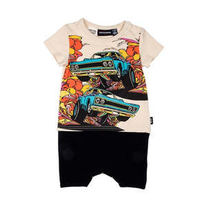 Rock Your Baby Burn Rubber SS Playsuit