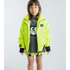 NUNUNU Only Human Bomber Jakcet Hot Lime