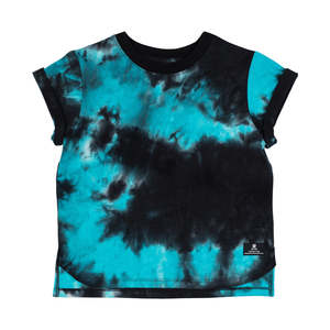 Rock Your 2022ss Drop1: Rock Your Kid Marble Tie Dye SS T-Shirt Boxy Fit