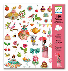 Djeco: Djeco Stickers - Princess Tea Party