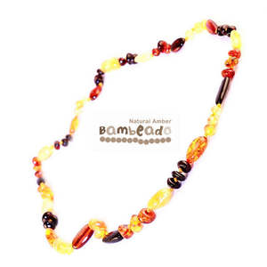 New 10 Dollar Clearance: Bambeado Child Necklace Bean 37cm-Mixed