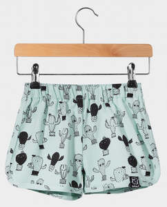 Kukukid SHORTS Aquamarine Cactus