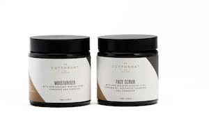 Skincare: Charcoal Face Scrub & Moisturiser Skincare Set