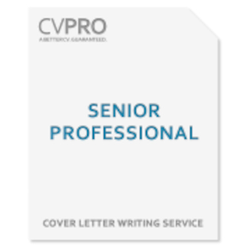 CoverLetter: Senior Professional - Cover Letter Writing Service
