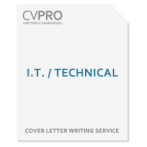 CoverLetter: I.T. / Technical - Cover Letter Writing Service