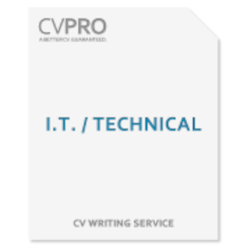 CV: I.T. / Technical - CV Writing Service