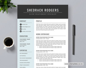 CV Template for MS Word, Professional Curriculum Vitae, Editable CV Template Des&hellip;