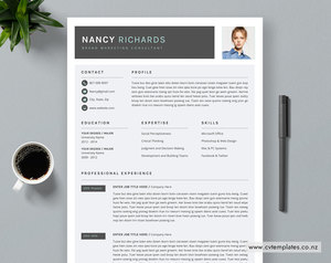 CV Template for MS Word, Best Selling Curriculum Vitae, 1, 2 and 3 Page CV Templ&hellip;
