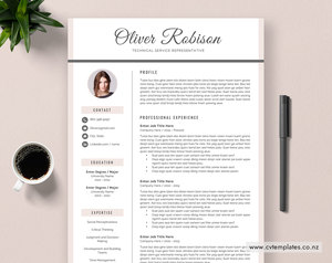 CV Template for MS Word, Curriculum Vitae Template, Modern CV Template Design, C&hellip;
