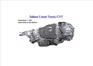 Subaru Legacy, Outback, Levorg & Forester with Linear tronic CVT TR690 AWD
