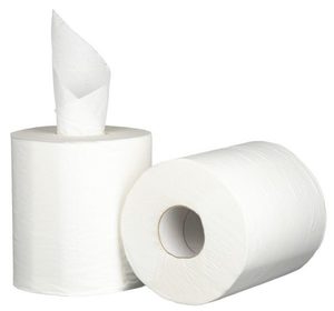 Products: CENTREFEED TOWEL 2PLY 6 X 180M – WHITE - Cleaners Wholesale Nelson