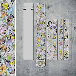 Bike Protection: DYEDBRO MTB FRAME PROTECTION - ARTIST SERIES - KIKO CLJ