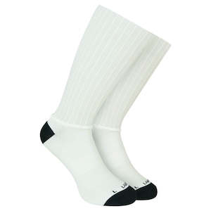 Shoes Socks: Long Aero Socks - White