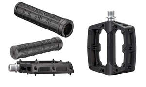 Grips: Supacaz SMASH Pedal + Supacaz Grizips Grip