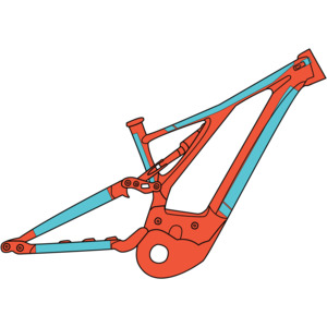 Accessories Tools: RideWrap Covered Frame Protection - eMTB