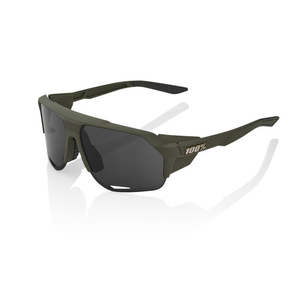 Sunglasses: 100% Norvik - Soft tact army green smoke