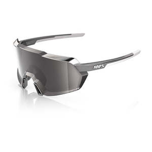 Sunglasses: 100% Korbin - Gloss black chrome - HiPER silver mirror