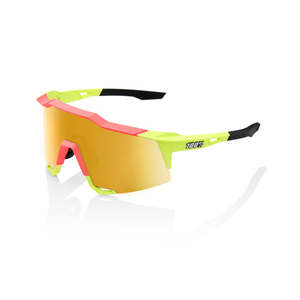 Sunglasses: SPEEDCRAFT - Matte Washed Neon Yellow - Flash Gold