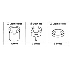 Super Multi Nx Series: Drain kit for outdoor unit (6 pieces)